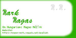 mark magas business card